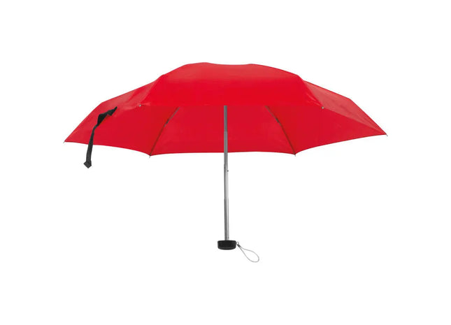 Mini-Regenschirm in einem EVA Etui in Rot - Kompakte und stylische Lösung für Regentage TK Gruppe® Grosshandel 
