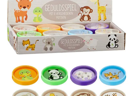 Mini Rund-Geduldsspiele, 8er Set, Durchmesser 6 cm – Knobelspaß für Unterwegs TK Gruppe® Grosshandel 