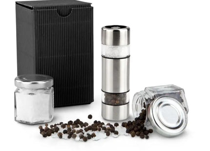 Mini Salz- & Pfefferstreuer Set in Schwarz - Elegantes Tischaccessoire TK Gruppe® Grosshandel 