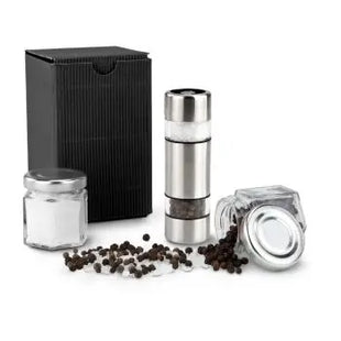 Mini Salz- und Pfeffer-Set: Eleganz in Schwarz TK Gruppe® Grosshandel 