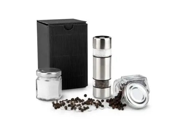 Mini Salz- und Pfeffer-Set: Eleganz in Schwarz TK Gruppe® Grosshandel 