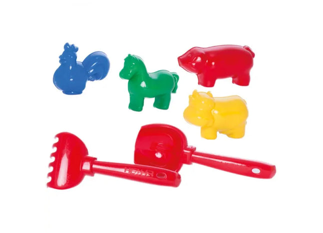 Mini Sandspielzeug-Set: 6-teiliges Strandspielzeug, 9x7.5x17.5cm TK Gruppe® Grosshandel 