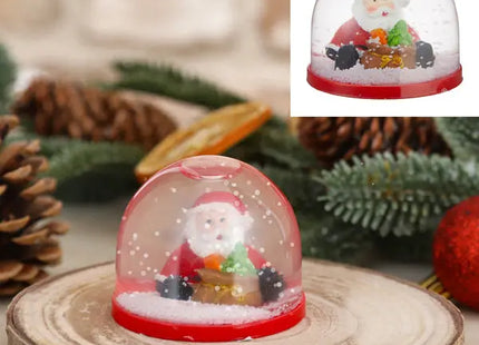 Mini-Schneekugel mit Weihnachtsmann, Festlicher Dekor, 5 cm Höhe TK Gruppe® Grosshandel 