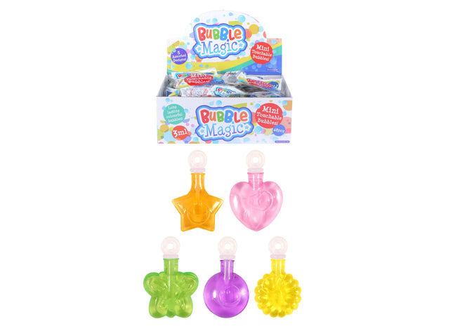 Mini-Seifenblasen Zum Anfassen, 3ml, 5 cm, 5 Verschiedene Farben - Spaßspielzeug für Draußen TK Gruppe® Grosshandel 