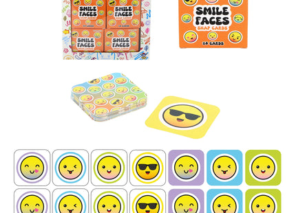Mini Smile Schnappspiel, 28 Karten, 5x5 cm TK Gruppe® Grosshandel 