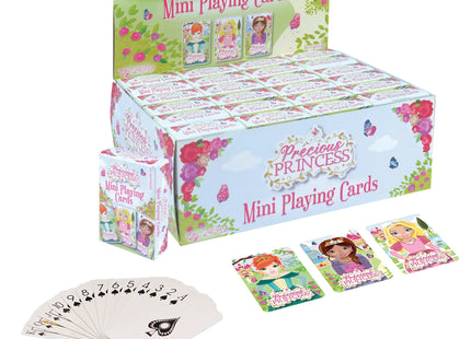 Mini Spielkarten Prinzessin, 3 verschiedene Designs, 6x4 cm, Kinderkartenspiel TK Gruppe® Grosshandel 