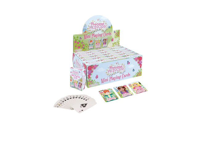 Mini Spielkarten Prinzessin, 3 verschiedene Designs, 6x4 cm, Kinderkartenspiel TK Gruppe® Grosshandel 