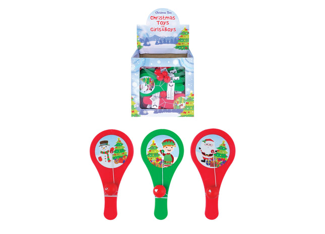 Mini-Spinntrommel-Weihnachtsspielzeug, 10 cm, erhältlich in 3 Farben und Designs TK Gruppe® Grosshandel 