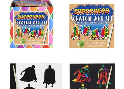 Mini Super Hero Magic Color Scratch Set, Öko, 8,5 x 8,5 cm - Kreatives Kratzbild-Set für Kinder
Benutzer TK Gruppe® Grosshandel 