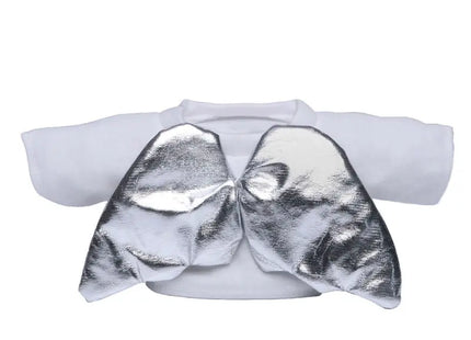 Mini-T-Shirt mit Flügelmotiv in Größe S - Niedliches Accessoire für kleine Träger in strahlendem Weiß TK Gruppe® Grosshandel 