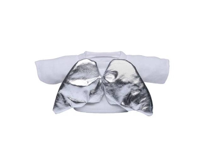 Mini-T-Shirt mit Flügelmotiv in Größe S - Niedliches Accessoire für kleine Träger in strahlendem Weiß TK Gruppe® Grosshandel 