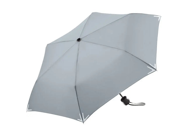 Mini-Taschenschirm Safebrella in Hellgrau - Kompakte Eleganz für regnerische Tage TK Gruppe® Grosshandel 
