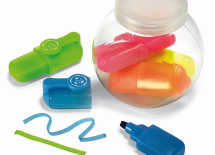 Mini-Textmarker-Set FUN FOR FIVE - Multicolour - Kompaktes Set für Buntes Hervorheben TK Gruppe® Grosshandel 