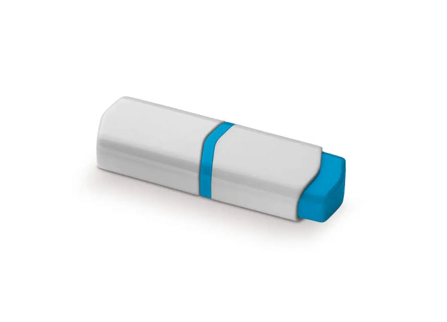 Mini Textmarker in Weiß & Blau - Kompakt und Effektiv für Notizen TK Gruppe® Grosshandel 