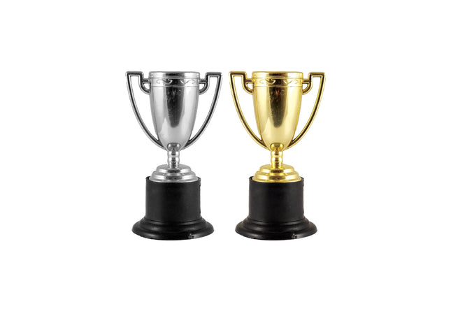 Mini-Trophäe 10cm - Erhältlich in Gold und Silber, Ideal für Auszeichnungen und Preise TK Gruppe® Grosshandel 
