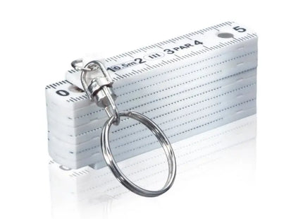 Mini Zollstock in Weiß – Kompakt & Praktisch für präzise Kleinmessungen TK Gruppe® Grosshandel 