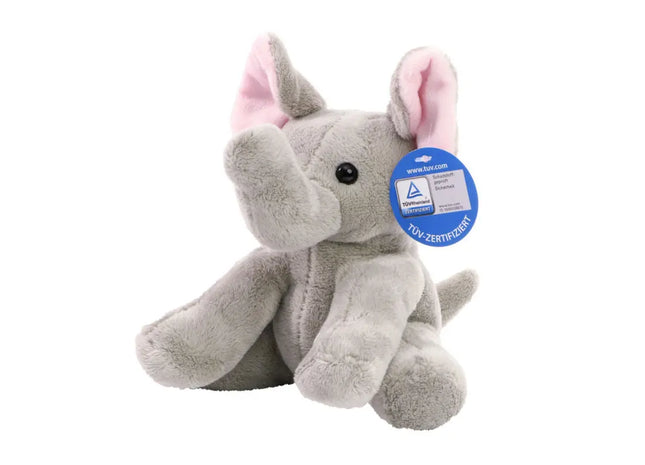 MiniFeet Elefant Linus - grau - Stoffelefant, Kuscheltier, Plüschtier TK Gruppe® Grosshandel 