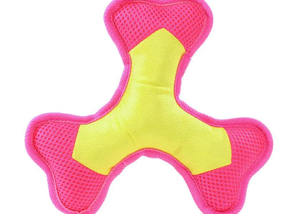 MiniFeet Flying Triple Hundespielzeug, Wurfscheibe, Gelb & Pink TK Gruppe® Grosshandel 