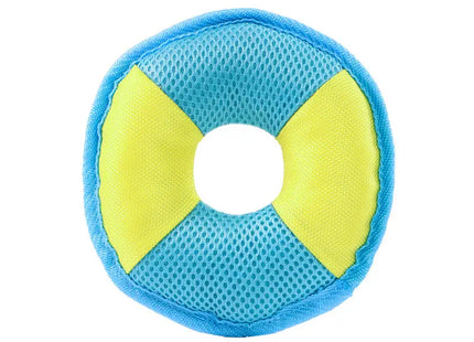 MiniFeet Hunde Frisbee, Wurfspielzeug in Gelb & Blau, Robust & Langlebig TK Gruppe® Grosshandel 