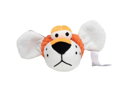 MiniFeet Hunde-Knoten-Spielzeug Tiger - Orange, Plüsch-Spielzeug, Interaktives Haustier-Zubehör TK Gruppe® Grosshandel 