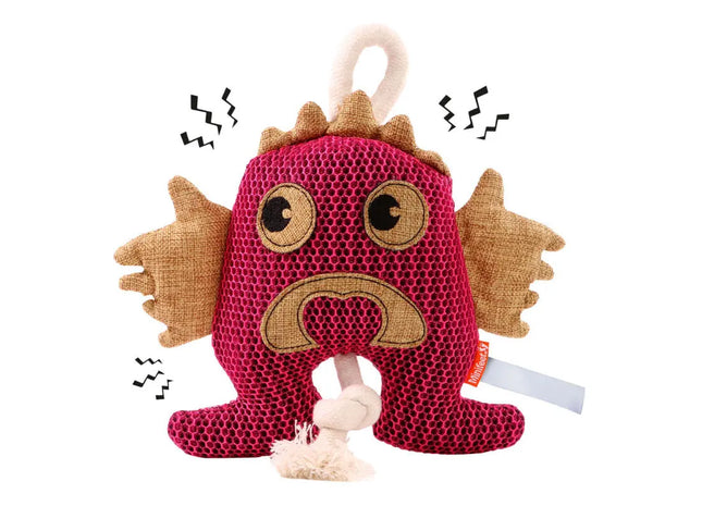 MiniFeet Hunde-Monster-Spielzeug - Pink, Plüsch-Spielzeug, Interaktives Haustier-Zubehör TK Gruppe® Grosshandel 