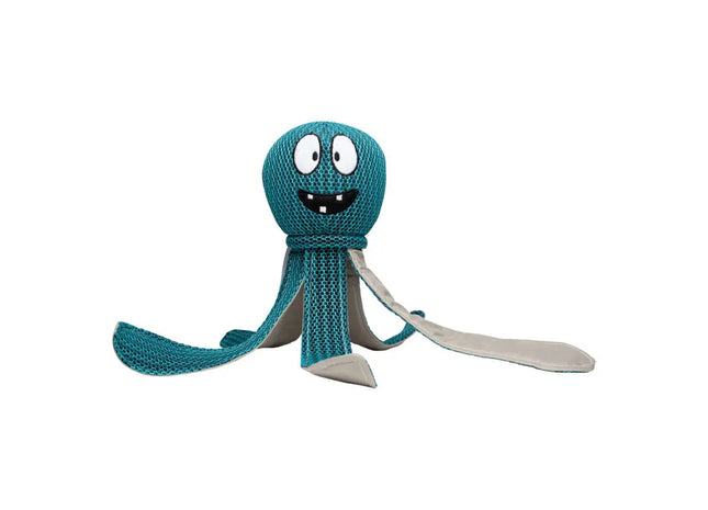 MiniFeet Hundespielzeug: Krake Bubbles in Blau – Weich & Spaßfördernd TK Gruppe® Grosshandel 