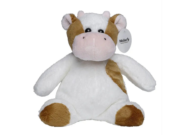 MiniFeet Kuh Bella - Braun-Weiß Plüschkuh Weich & Niedlich Deko & Spielzeug Geschenkidee TK Gruppe® Grosshandel 