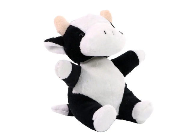 MiniFeet Kuh Cordula - Weiß-Schwarz Plüschkuh Weich & Niedlich Deko & Spielzeug Geschenkidee TK Gruppe® Grosshandel 