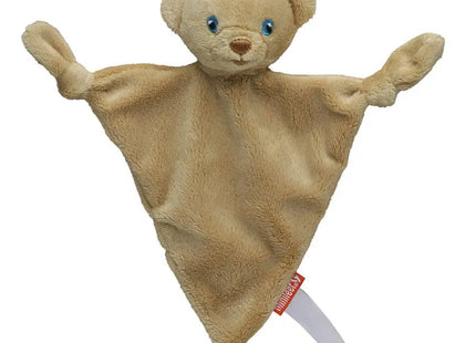 MiniFeet Kuscheltuch Teddy, dreieckig - in zartem Hellbraun - Ein flauschiger Begleiter für süße Träume TK Gruppe® Grosshandel 