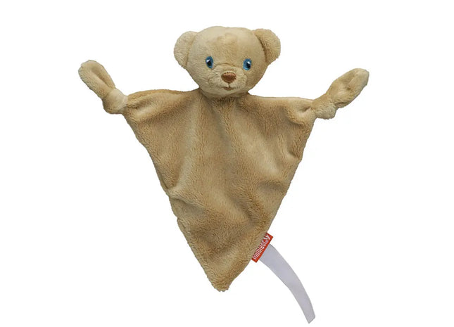 MiniFeet Kuscheltuch Teddy, dreieckig - in zartem Hellbraun - Ein flauschiger Begleiter für süße Träume TK Gruppe® Grosshandel 