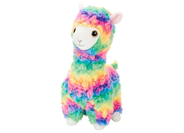 MiniFeet Lama Jacqueline - Multicolor Plüschlama Weich & Niedlich Deko & Spielzeug Geschenk TK Gruppe® Grosshandel 