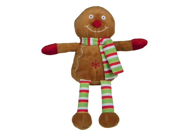 MiniFeet Lebkuchenmann Leopold - Multicolor Plüschfigur Weich & Niedlich Deko & Spielzeug Geschenk TK Gruppe® Grosshandel 