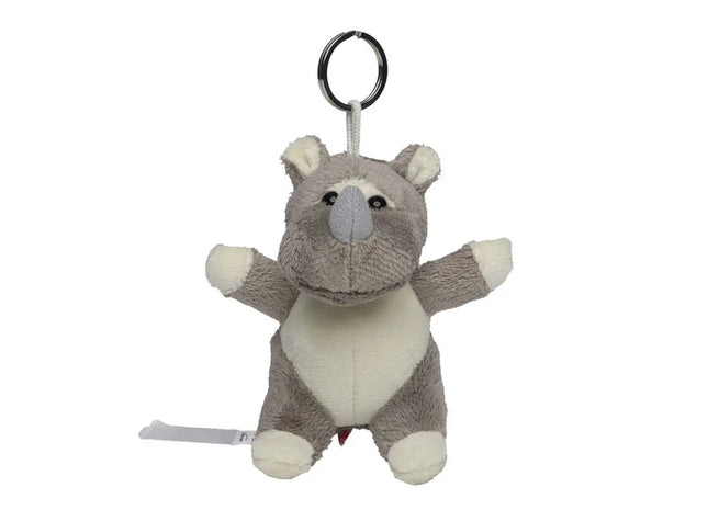 MiniFeet Nashorn-Schlüsselanhänger in Grau – Robustes Schlüssel Accessoire TK Gruppe® Grosshandel 