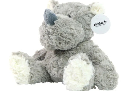 MiniFeet Nashorn Svea - Grau Plüschnashorn Weich & Niedlich Deko & Spielzeug Geschenk TK Gruppe® Grosshandel 