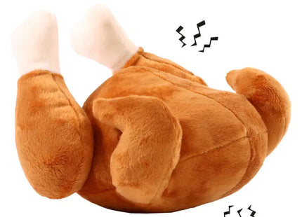 MiniFeet Plüsch-Hundespielzeug in Hähnchenform, Braun TK Gruppe® Grosshandel 