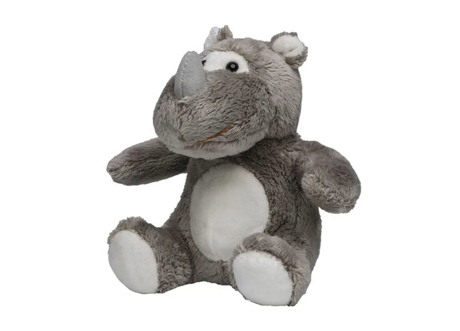MiniFeet Plüsch-Nashorn Leif in Grau - Stabiles Kuscheltier TK Gruppe® Grosshandel 