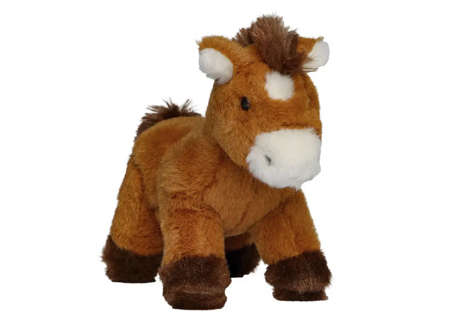 MiniFeet Pony Luna - Braun Plüschpony Weich & Niedlich Deko & Spielzeug Geschenk TK Gruppe® Grosshandel 