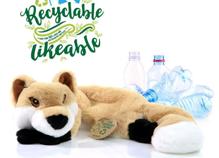 MiniFeet RecycelFuchs Spielzeug für Hunde in Beige – Umweltfreundlich & Langlebig TK Gruppe® Grosshandel 