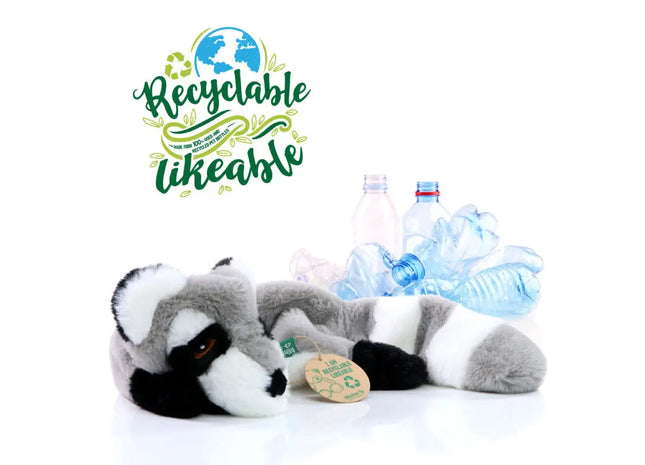 MiniFeet RecycelWaschbär: Umweltfreundliches Hundespielzeug in Grau TK Gruppe® Grosshandel 