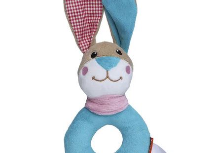 MiniFeet Runder Greifling Hase mit Rassel in Multicolor – Spaß & Lernen TK Gruppe® Grosshandel 