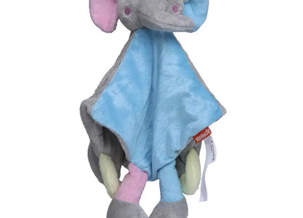MiniFeet Schmusetuch Elefant - Bunt Weiches Kuscheltuch Babygeschenk Beruhigendes Schnuffeltuch TK Gruppe® Grosshandel 