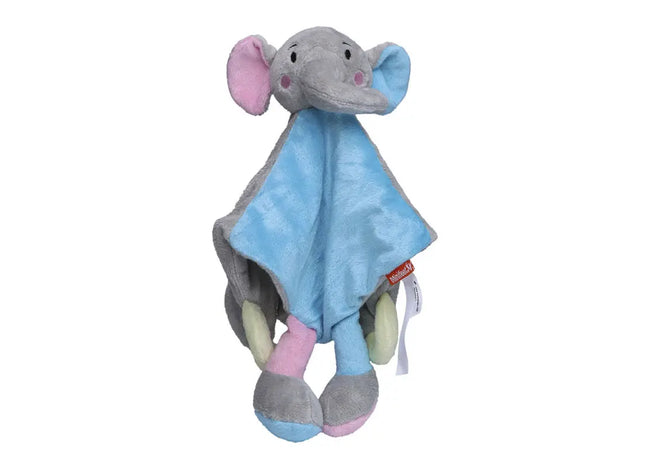 MiniFeet Schmusetuch Elefant - Bunt Weiches Kuscheltuch Babygeschenk Beruhigendes Schnuffeltuch TK Gruppe® Grosshandel 
