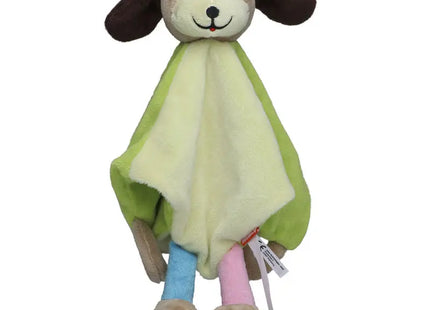 MiniFeet Schmusetuch Hund - Bunt Weiches Kuscheltuch Babygeschenk Beruhigendes Schnuffeltuch TK Gruppe® Grosshandel 
