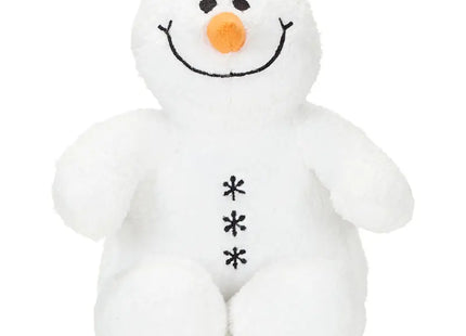 MiniFeet Schneemann Sven - Weiß Kuscheliges Plüschtier für Kinder Niedliches Wintergeschenk TK Gruppe® Grosshandel 