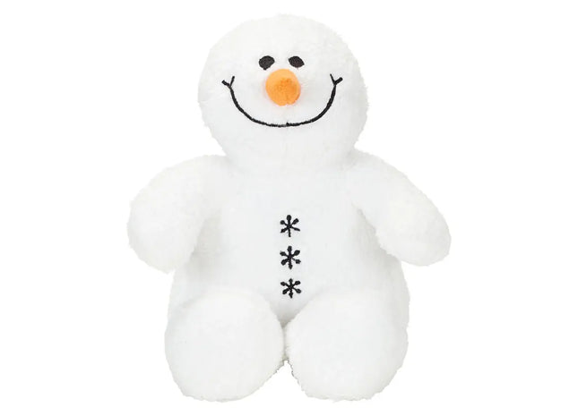 MiniFeet Schneemann Sven - Weiß Kuscheliges Plüschtier für Kinder Niedliches Wintergeschenk TK Gruppe® Grosshandel 