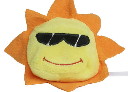 MiniFeet Sonne - Gelb Weiches Spielzeug für Babys Fröhliches Dekorationsstück TK Gruppe® Grosshandel 