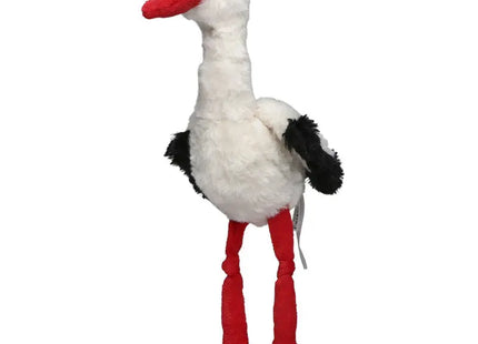 MiniFeet Storch - Weißes Plüsch-Storchen-Spielzeug für Babys Kuscheliger Storch für Kinderzimmer-Dekor TK Gruppe® Grosshandel 