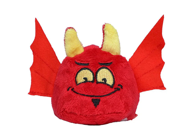 MiniFeet Teufel - Rotes Plüschspielzeug für Kinder Lustiger Teufel aus weichem Material TK Gruppe® Grosshandel 