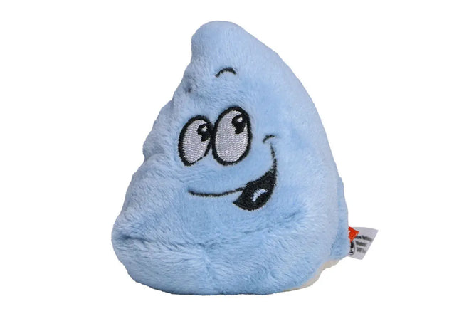 MiniFeet Tropfen - Plüschtier in leuchtendem Blau für Kinder Weiches Material TK Gruppe® Grosshandel 