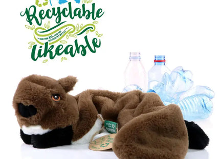 MiniFeet Umweltfreundlicher RecycelBiber Hundespielzeug in Braun – Nachhaltig Spielen TK Gruppe® Grosshandel 